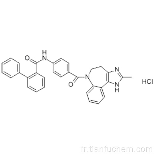 [1,1&#39;-biphényl] -2-carboxamide, N- [4 - [(4,5-dihydro-2-méthylimidazo [4,5-d] [1] benzazépine-6 ​​(1H) -yl) carbonyle] phényl] -, chlorhydrate (1: 1) CAS 168626-94-6